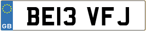 Trailer License Plate